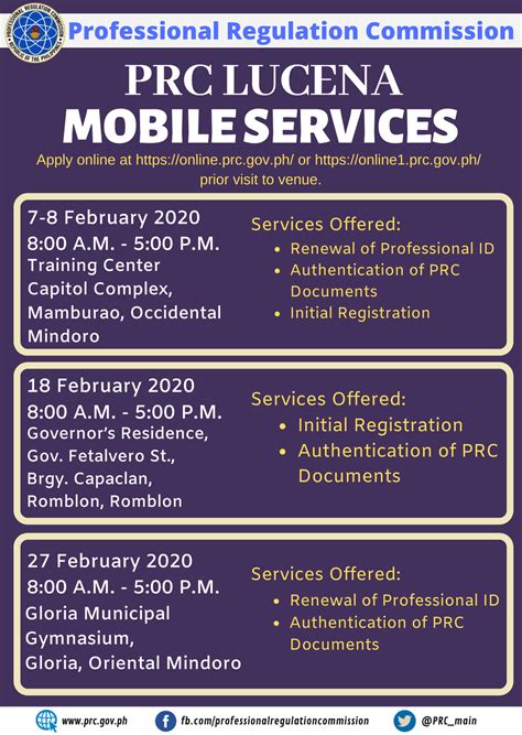 PRC Lucena Successful Conduct of Mobile Services in.